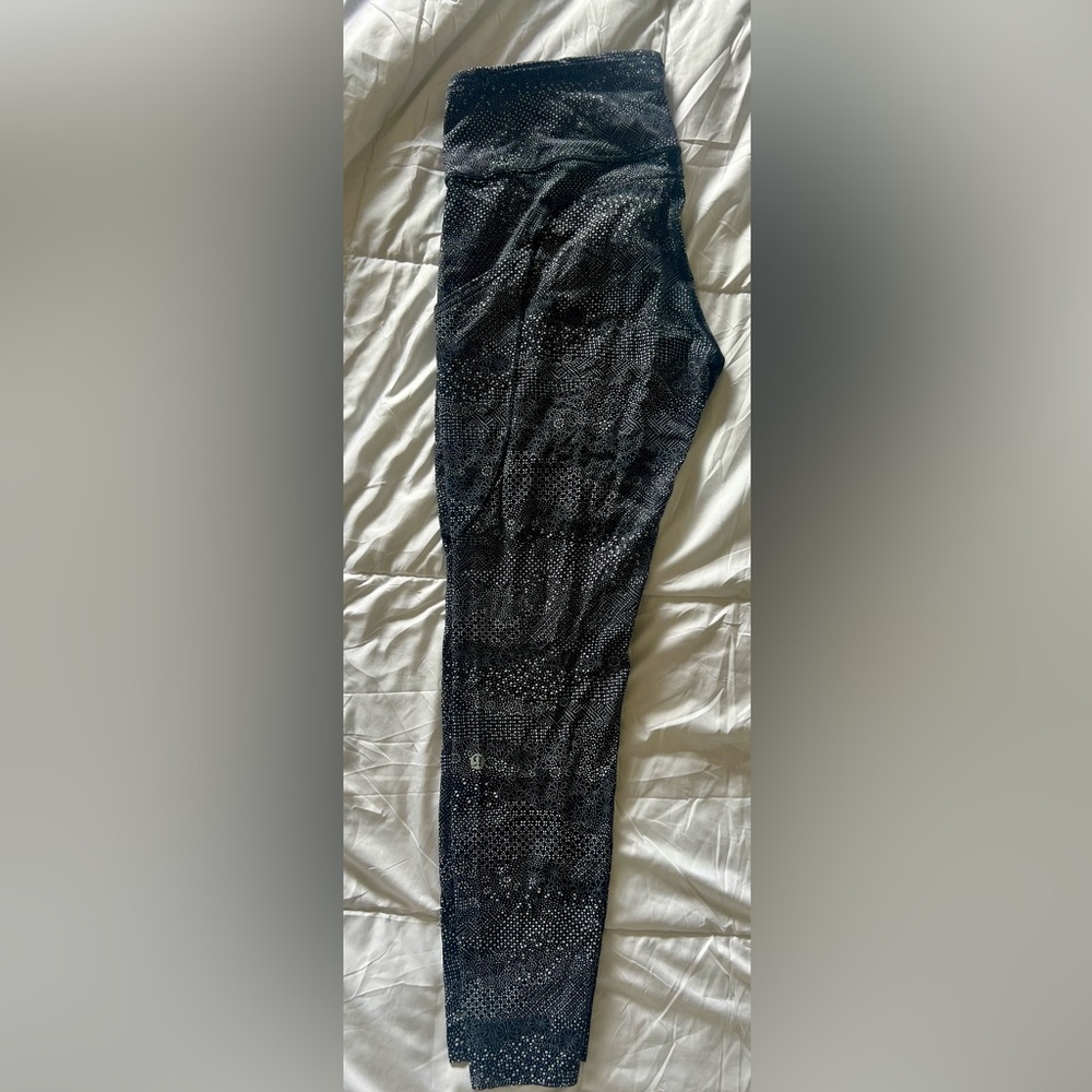 Lululemon Black and White Patterned Leggings